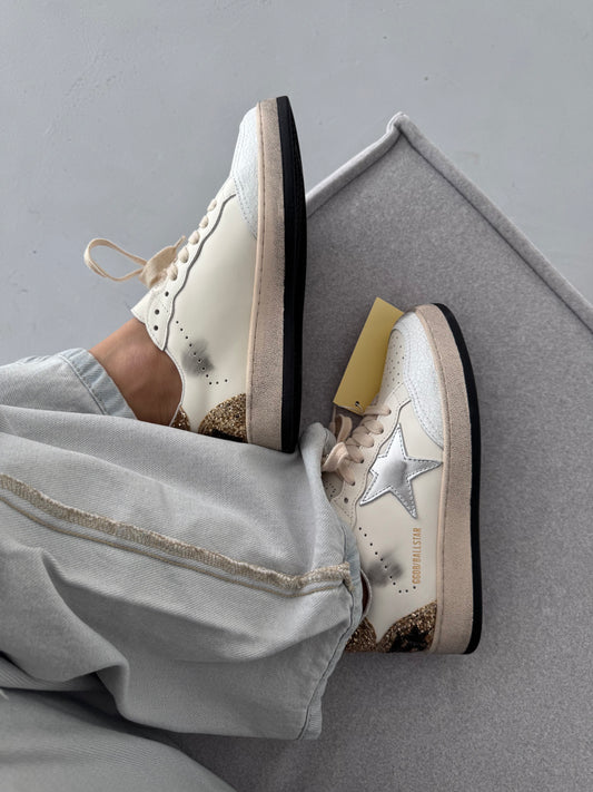 Golden Goose Superstar GGDB Ballstar Golden Cream