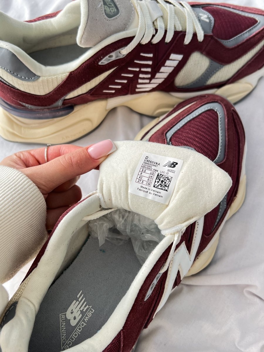 New Balance 9060 Washed Burgundy - oceanhype - 