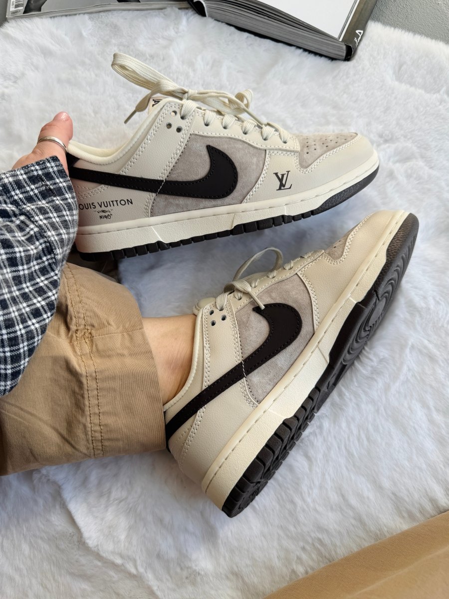 Nike SB Dunk Low x Louis Vuitton Grey Black - oceanhype - 