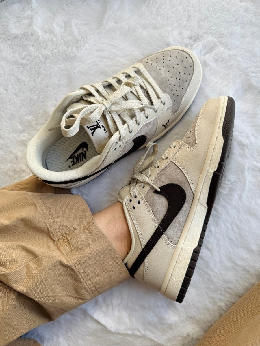 Nike SB Dunk Low x Louis Vuitton Grey Black - oceanhype - 