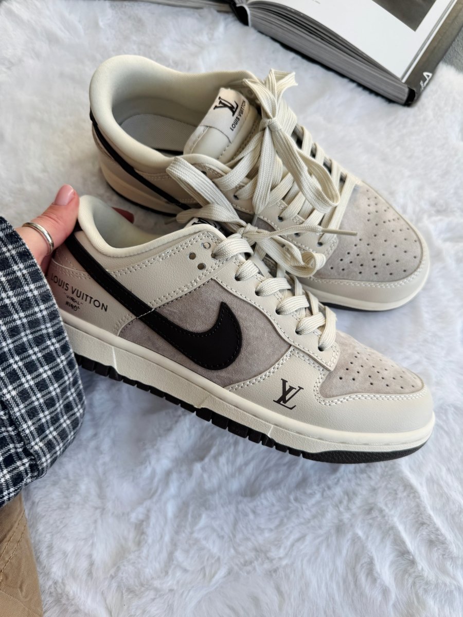 Nike SB Dunk Low x Louis Vuitton Grey Black - oceanhype - 