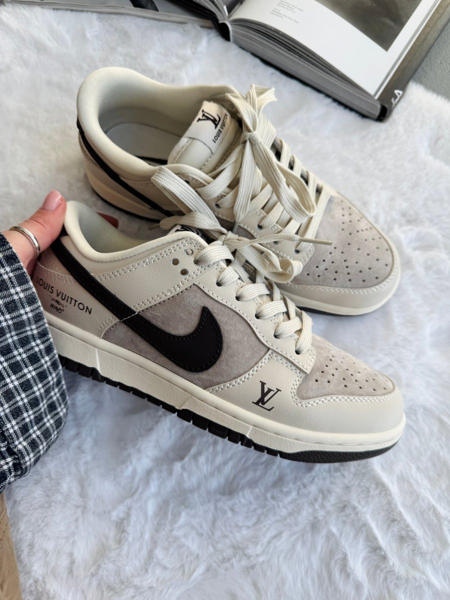 Nike SB Dunk Low x Louis Vuitton Grey Black - oceanhype - 