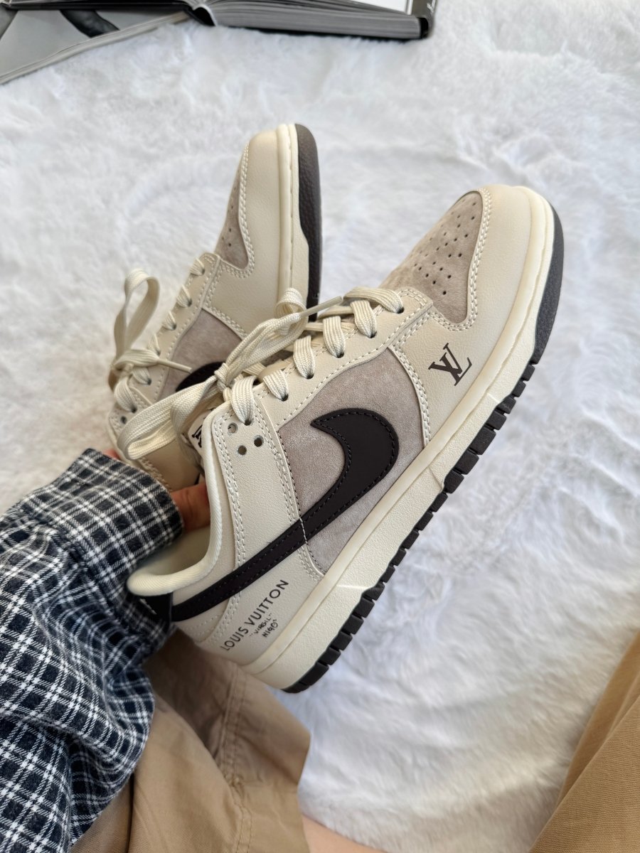 Nike SB Dunk Low x Louis Vuitton Grey Black - oceanhype - 
