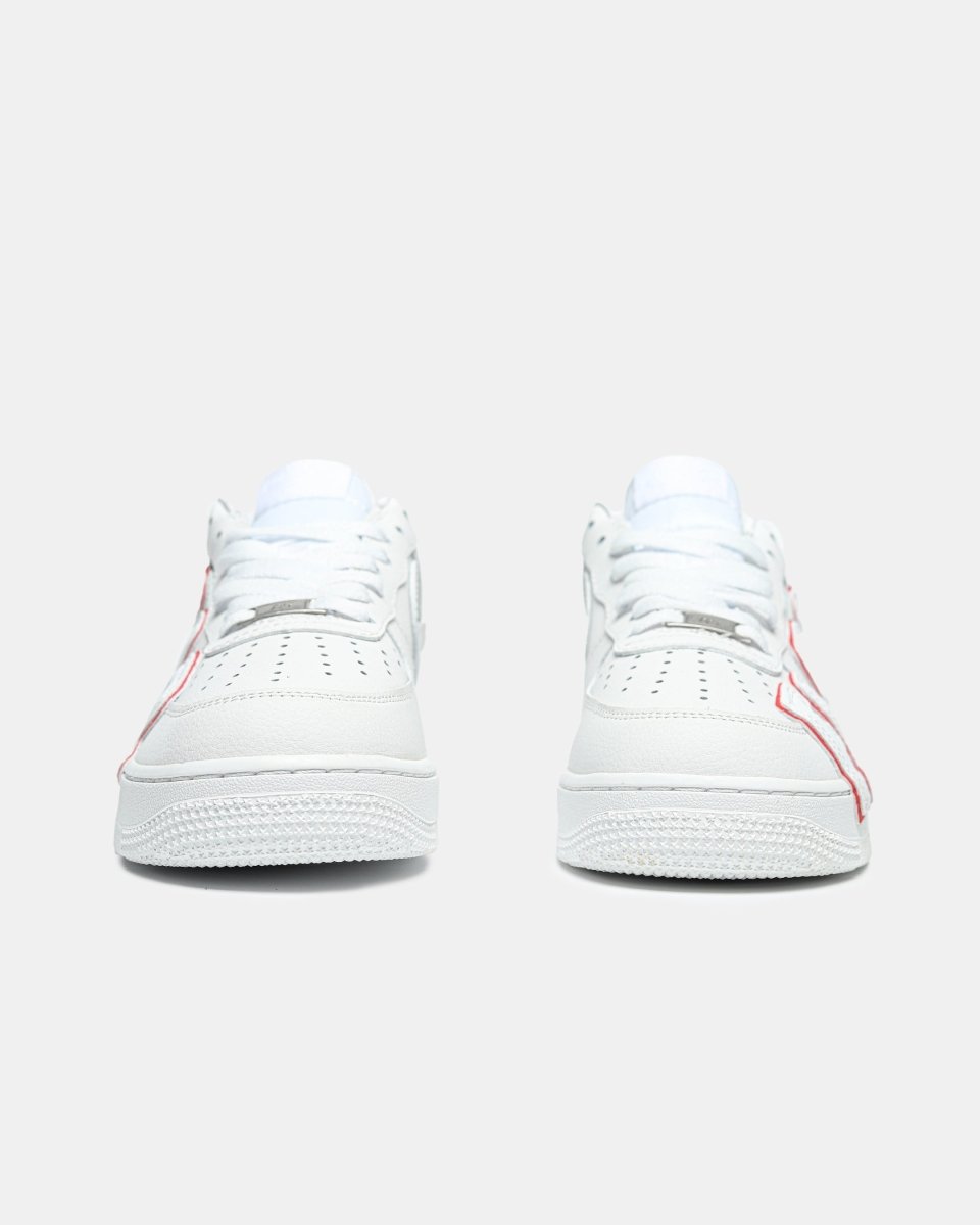 NIke Air Force Plant Flea White Red - oceanhype - 