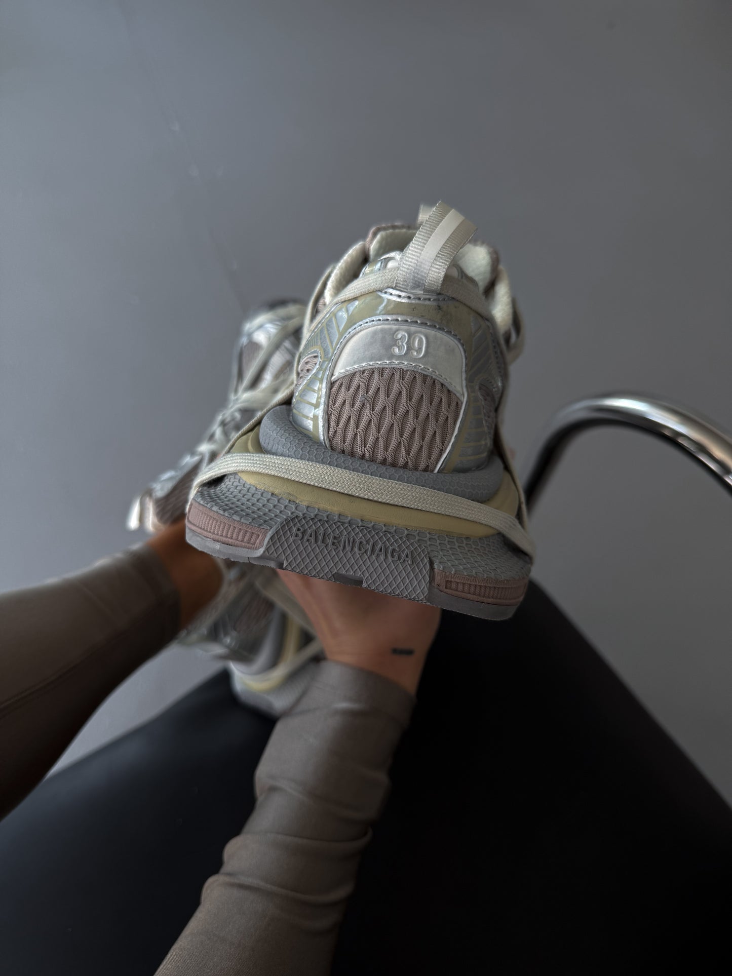 Balenciaga 3XL Extreme Lace Sneaker in Light Beige