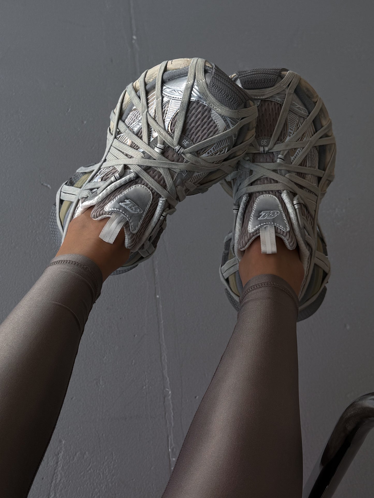 Balenciaga 3XL Extreme Lace Sneaker in Light Beige