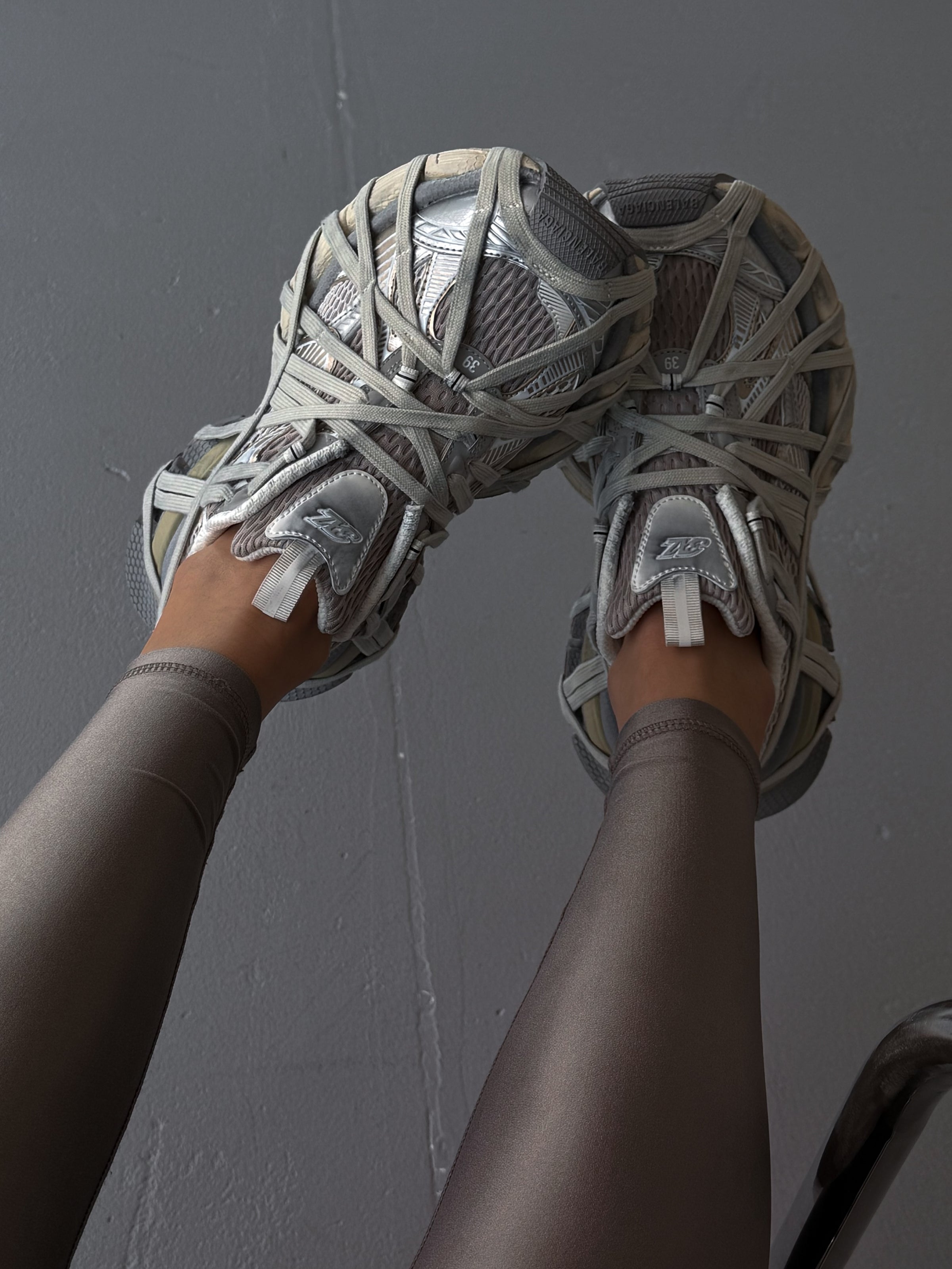 Balenciaga 3XL Extreme Lace Sneaker in Light Beige