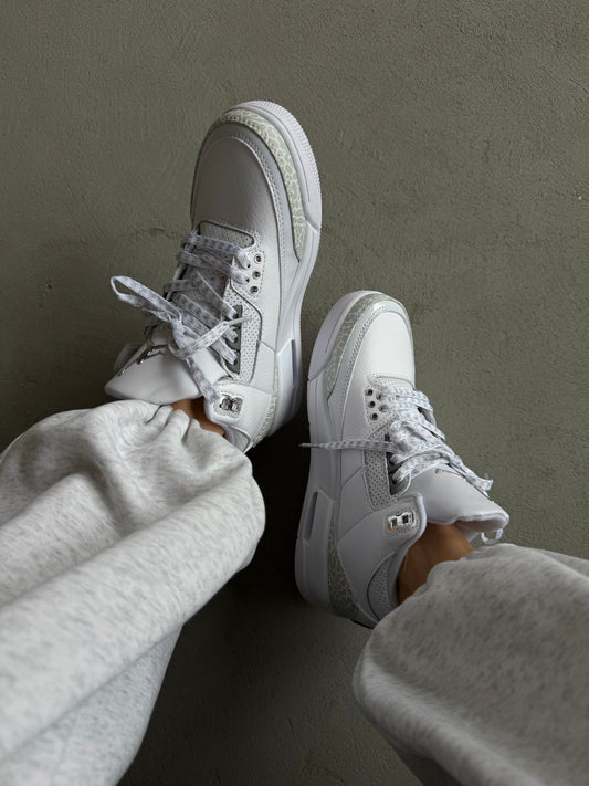 Nike Jordan Retro 3 White Silver