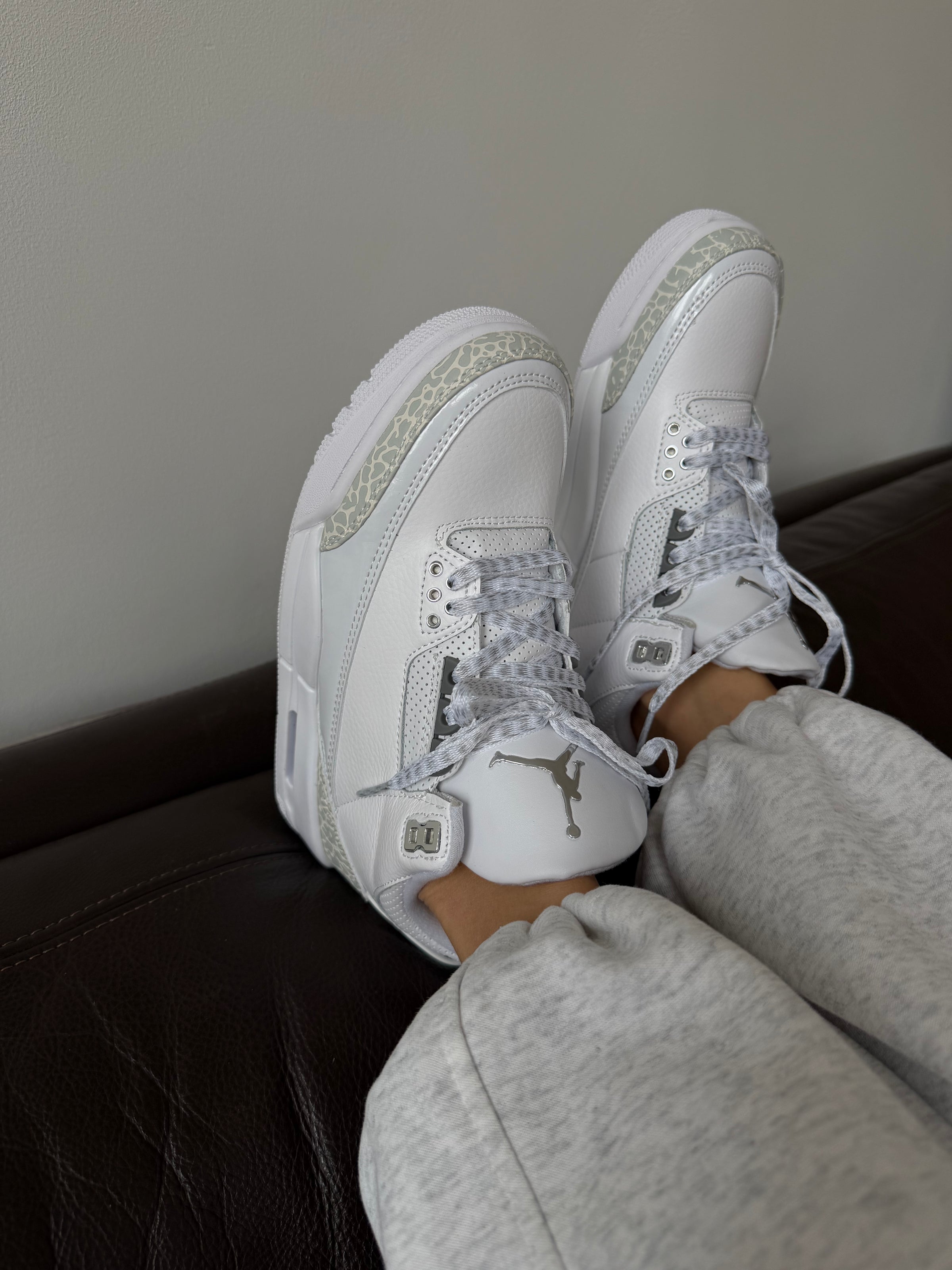Nike Jordan Retro 3 White Silver