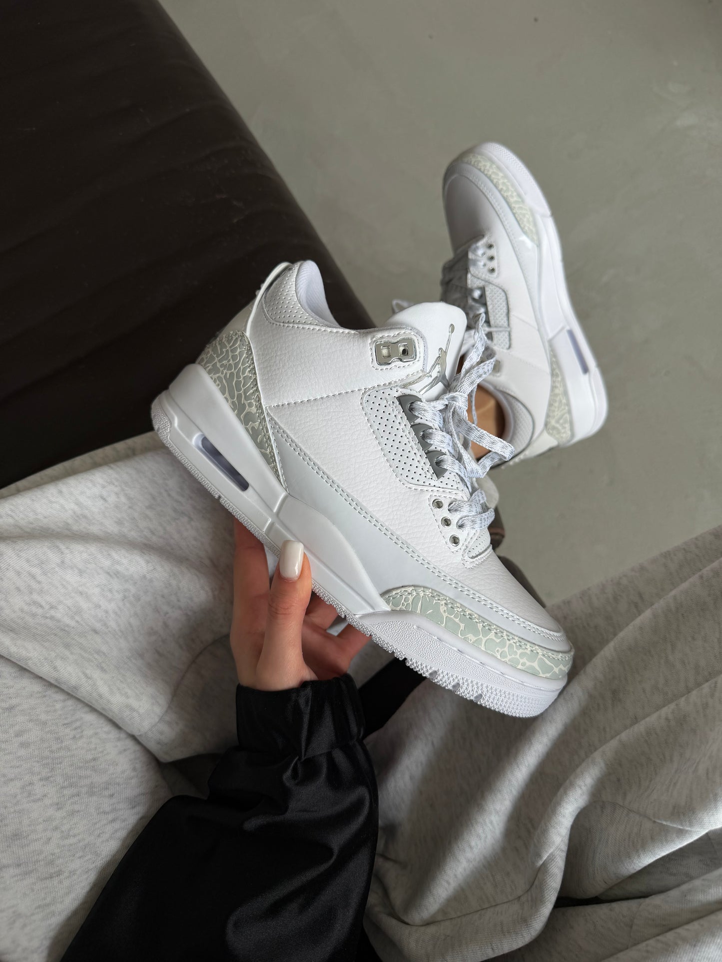 Nike Jordan Retro 3 White Silver