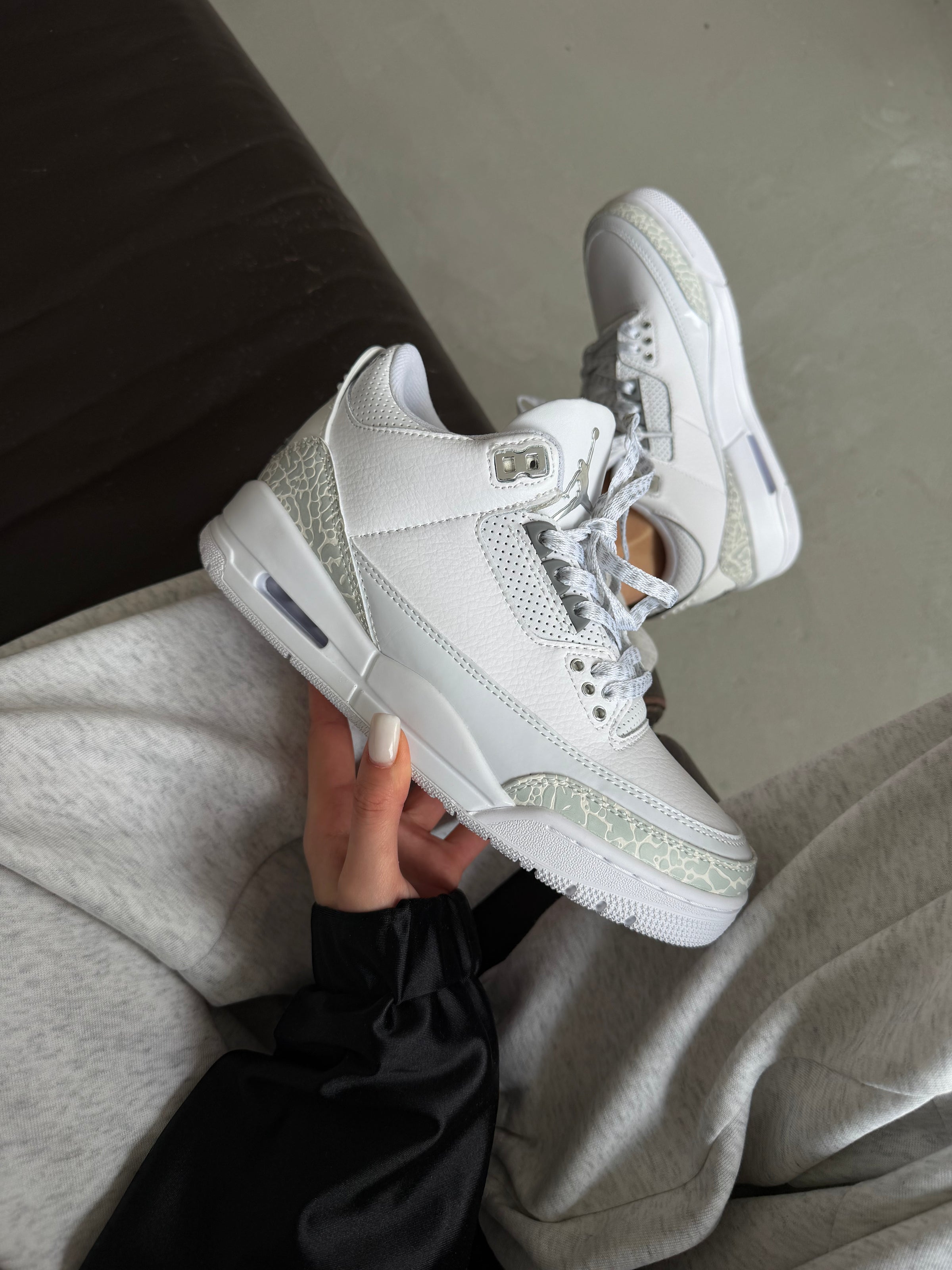Nike Jordan Retro 3 White Silver