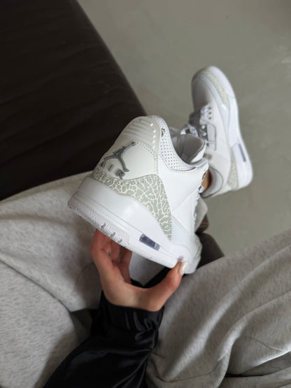 Nike Jordan Retro 3 White Silver