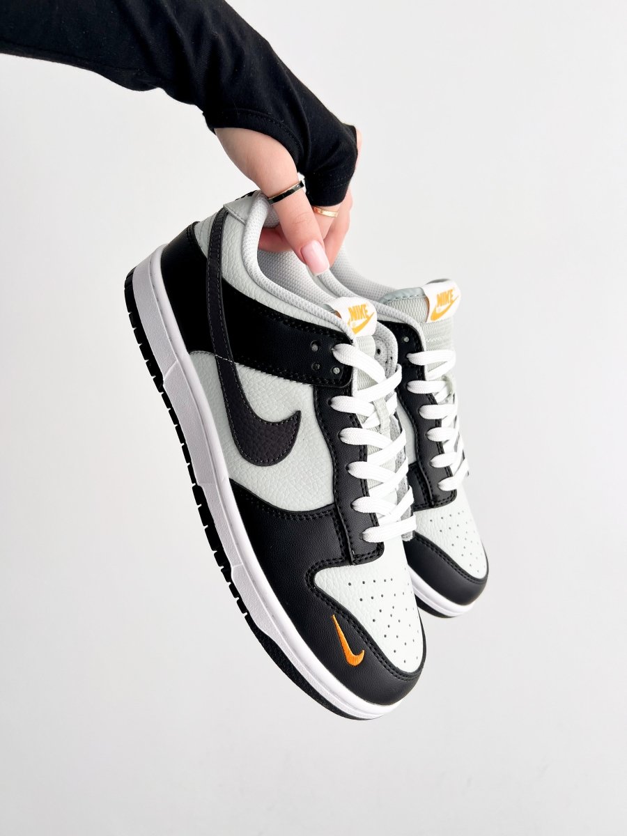 Nike Dunk Low Black Total Orange Mini Swoosh - oceanhype - 