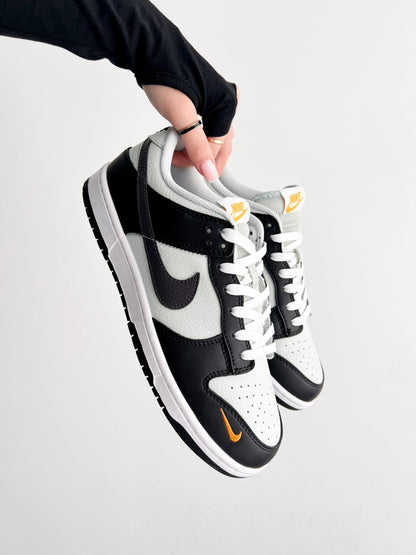 Nike Dunk Low Black Total Orange Mini Swoosh - oceanhype - 