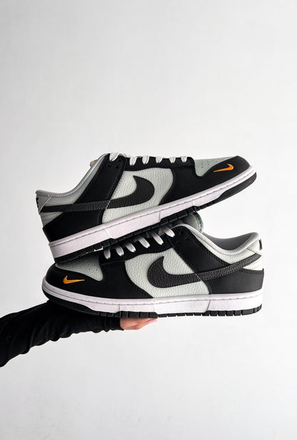 Nike Dunk Low Black Total Orange Mini Swoosh - oceanhype - 