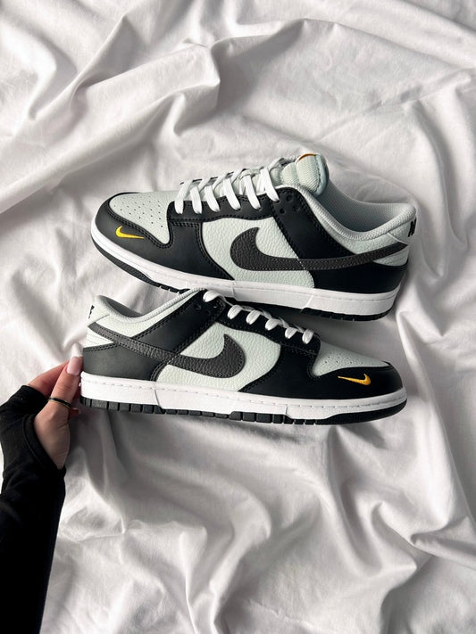 Nike Dunk Low Black Total Orange Mini Swoosh - oceanhype - 
