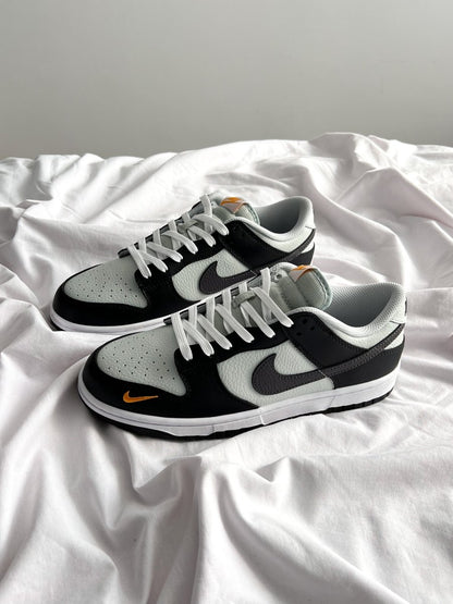Nike Dunk Low Black Total Orange Mini Swoosh - oceanhype - 