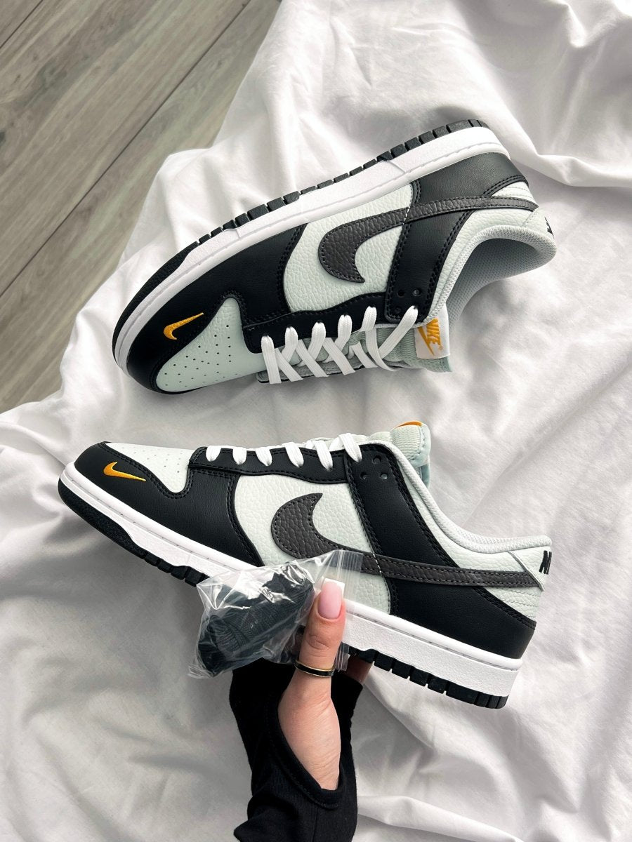 Nike Dunk Low Black Total Orange Mini Swoosh - oceanhype - 