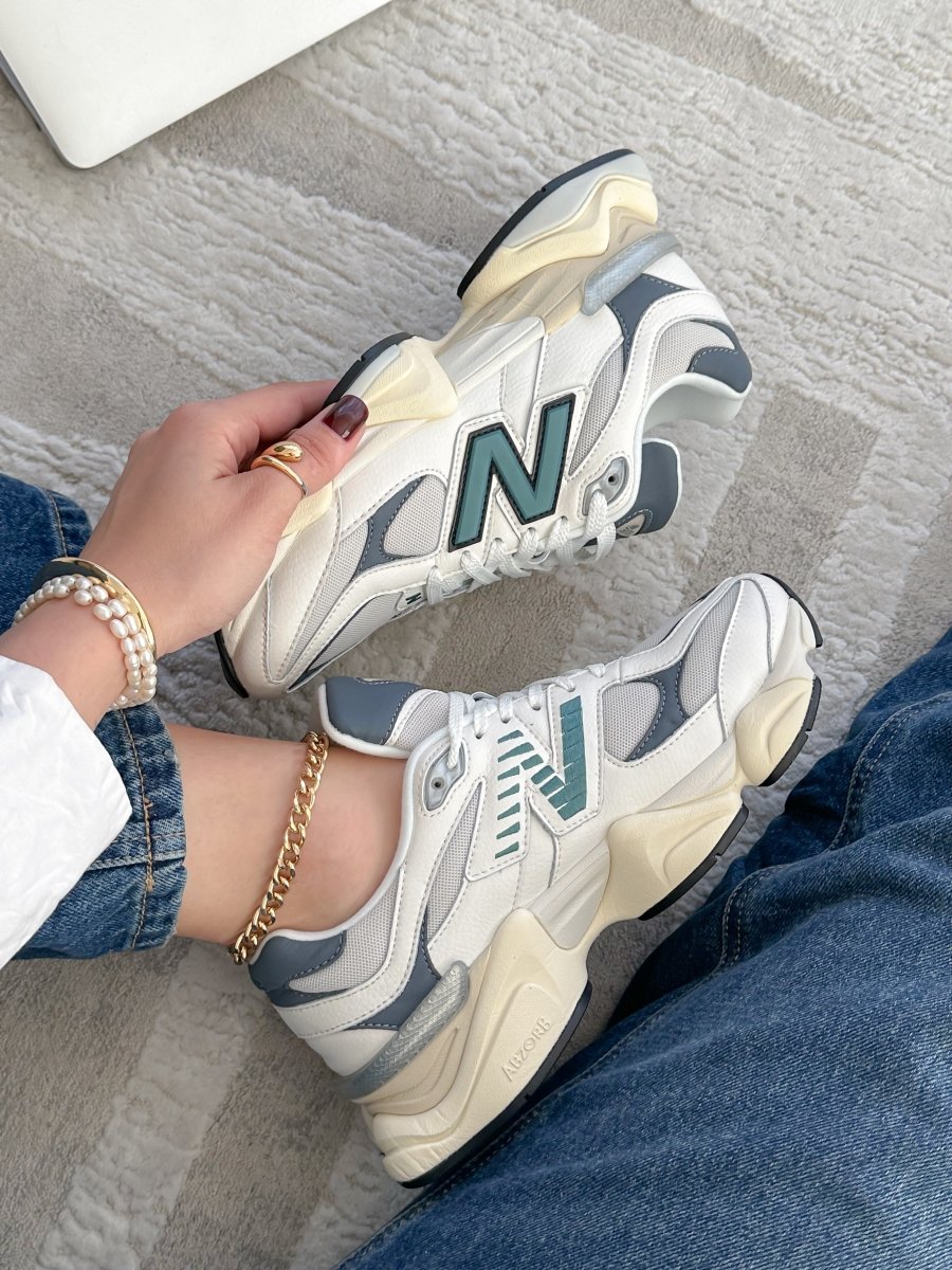 New Balance 9060 White Teal - oceanhype - 