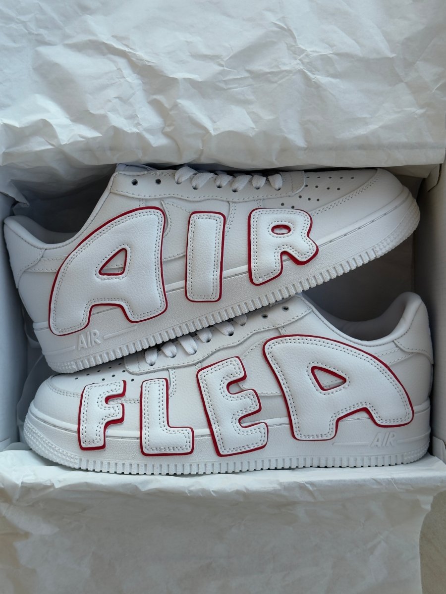 NIke Air Force Plant Flea White Red - oceanhype - 