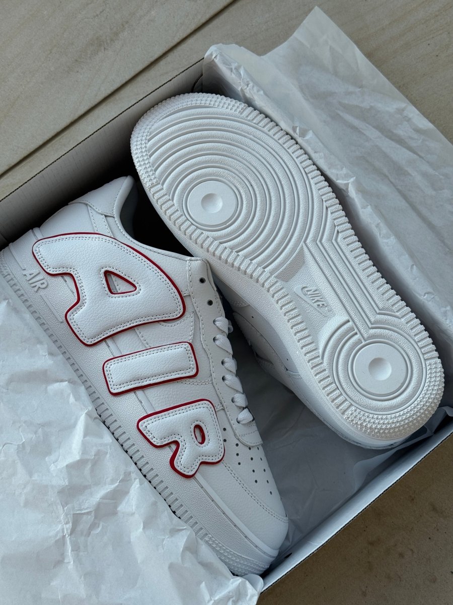 NIke Air Force Plant Flea White Red - oceanhype - 