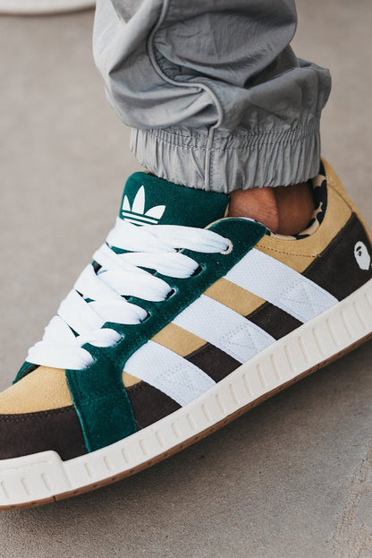 Adidas LWST x Bape Beige Green White Brown - oceanhype - 