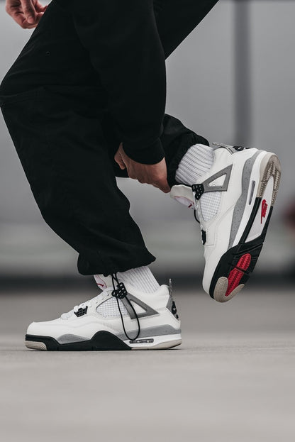 Nike Air Jordan 4 Retro White Cement - oceanhype - 