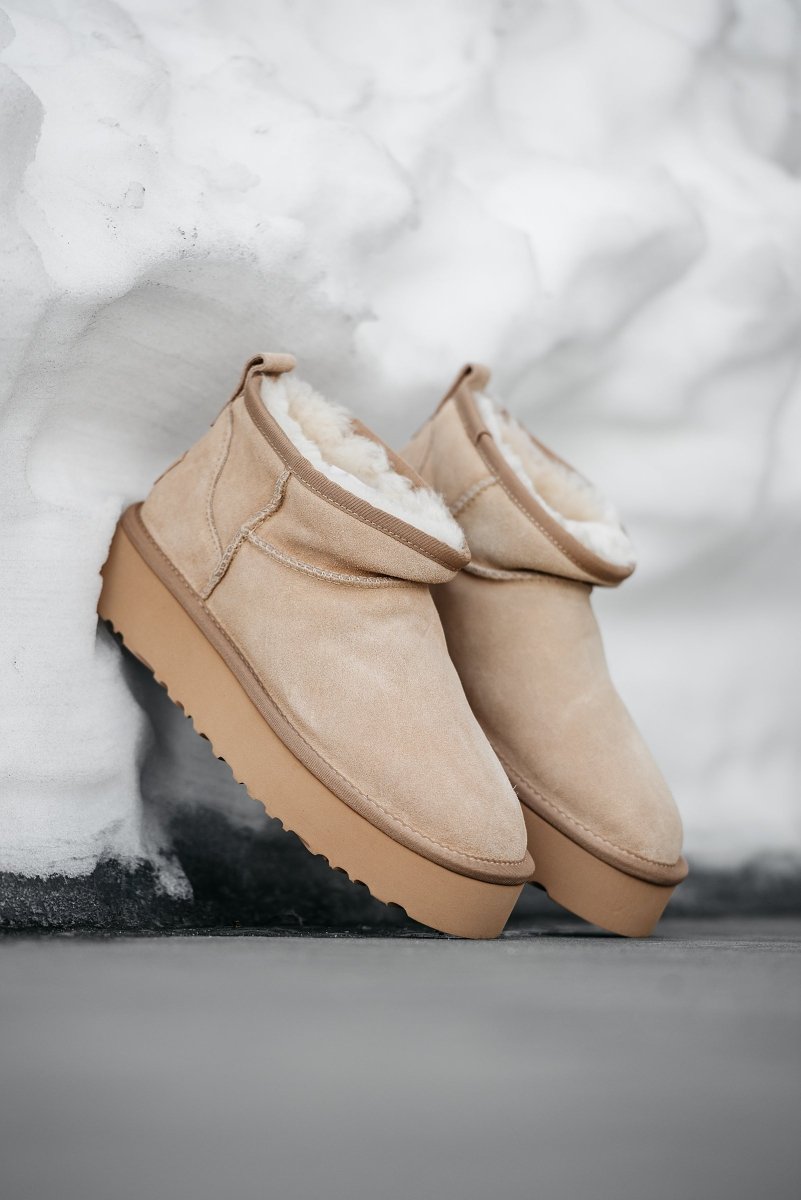 UGG Classic Ultra Mini Platform Beige - oceanhype - 