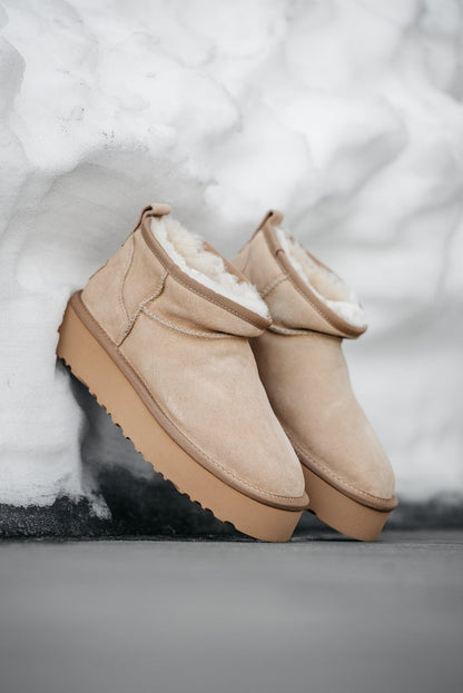 UGG Classic Ultra Mini Platform Beige - oceanhype - 
