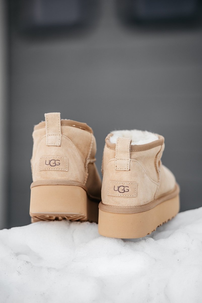 UGG Classic Ultra Mini Platform Beige - oceanhype - 
