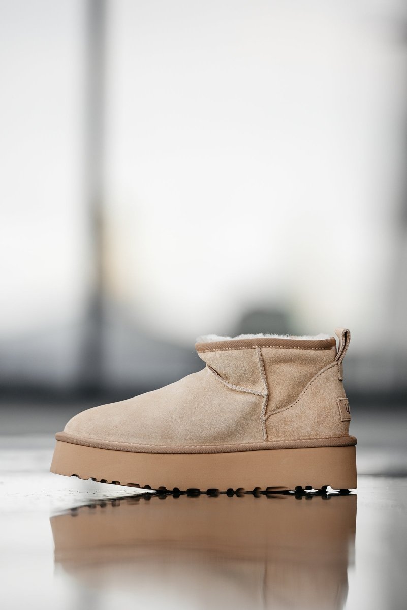 UGG Classic Ultra Mini Platform Beige - oceanhype - 