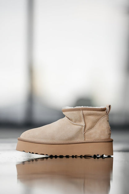 UGG Classic Ultra Mini Platform Beige - oceanhype - 