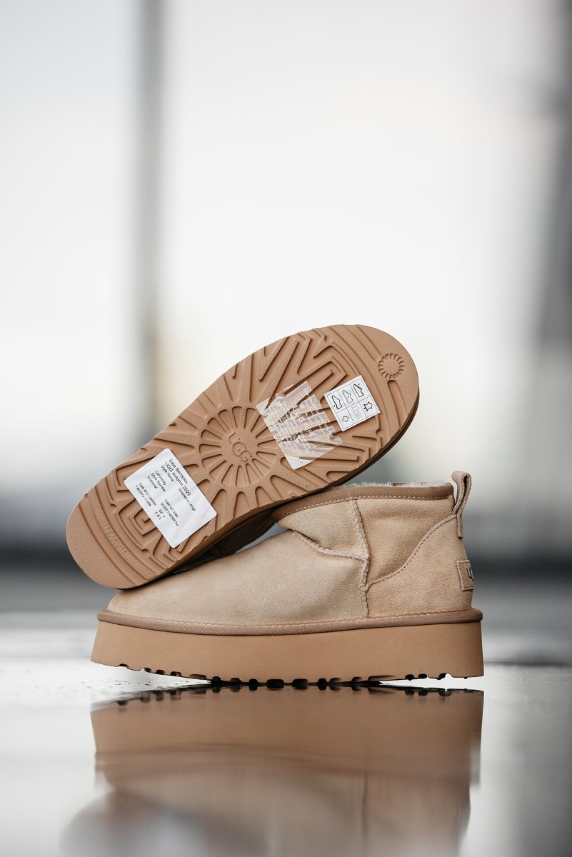 UGG Classic Ultra Mini Platform Beige - oceanhype - 
