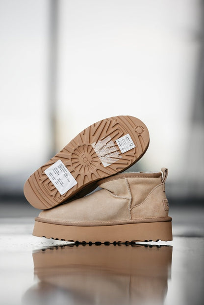 UGG Classic Ultra Mini Platform Beige - oceanhype - 