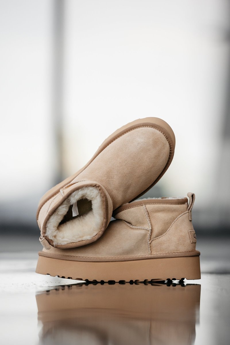 UGG Classic Ultra Mini Platform Beige - oceanhype - 