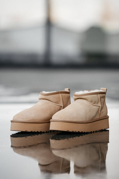 UGG Classic Ultra Mini Platform Beige - oceanhype - 
