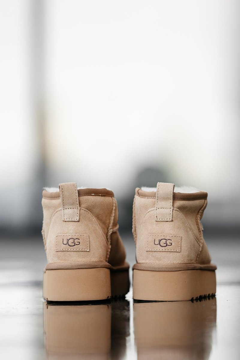 UGG Classic Ultra Mini Platform Beige - oceanhype - 