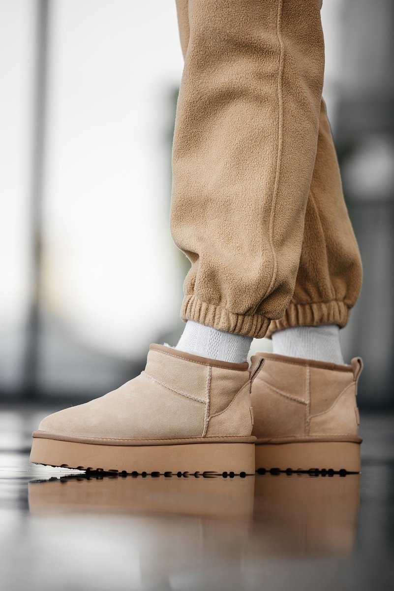 UGG Classic Ultra Mini Platform Beige - oceanhype - 