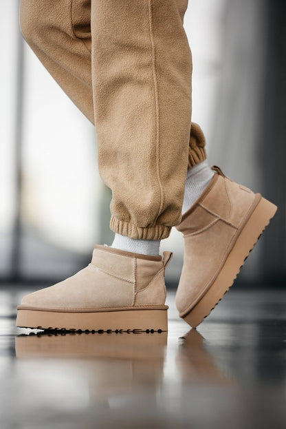 UGG Classic Ultra Mini Platform Beige - oceanhype - 