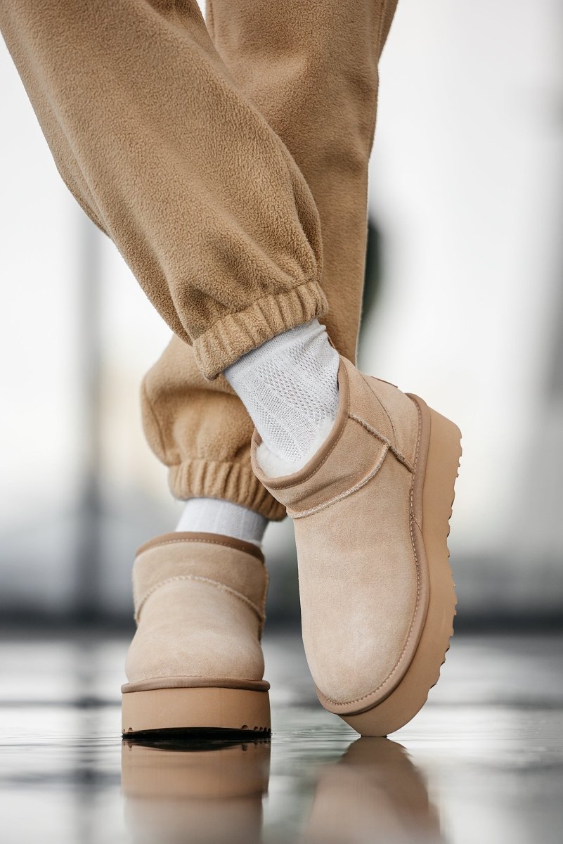 UGG Classic Ultra Mini Platform Beige - oceanhype - 