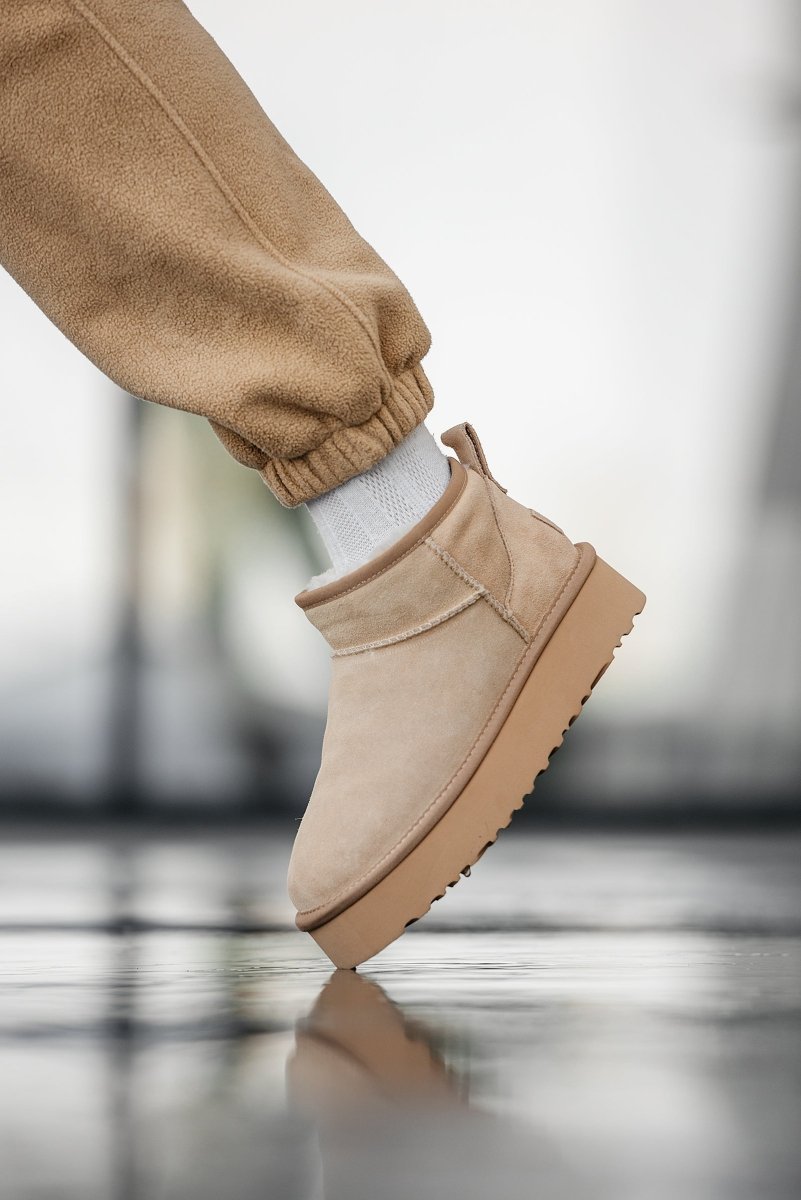 UGG Classic Ultra Mini Platform Beige - oceanhype - 