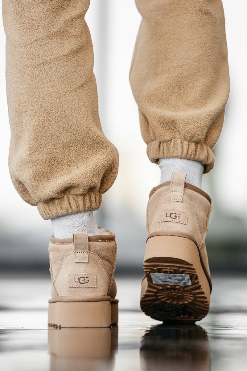 UGG Classic Ultra Mini Platform Beige - oceanhype - 