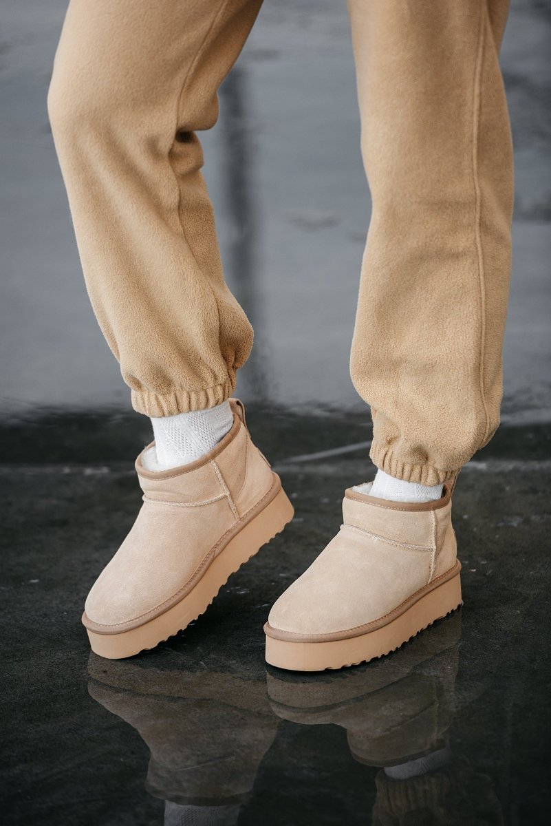 UGG Classic Ultra Mini Platform Beige - oceanhype - 