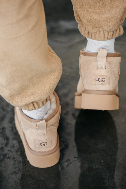 UGG Classic Ultra Mini Platform Beige - oceanhype - 