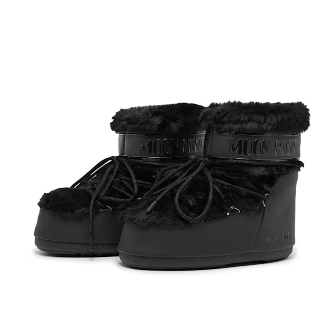 Moon Boot Tecnica Icon low faux fur black