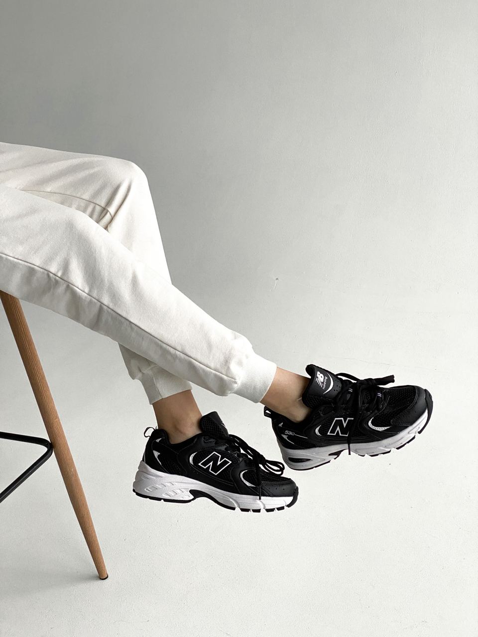 New Balance 530 Black/White - oceanhype - 