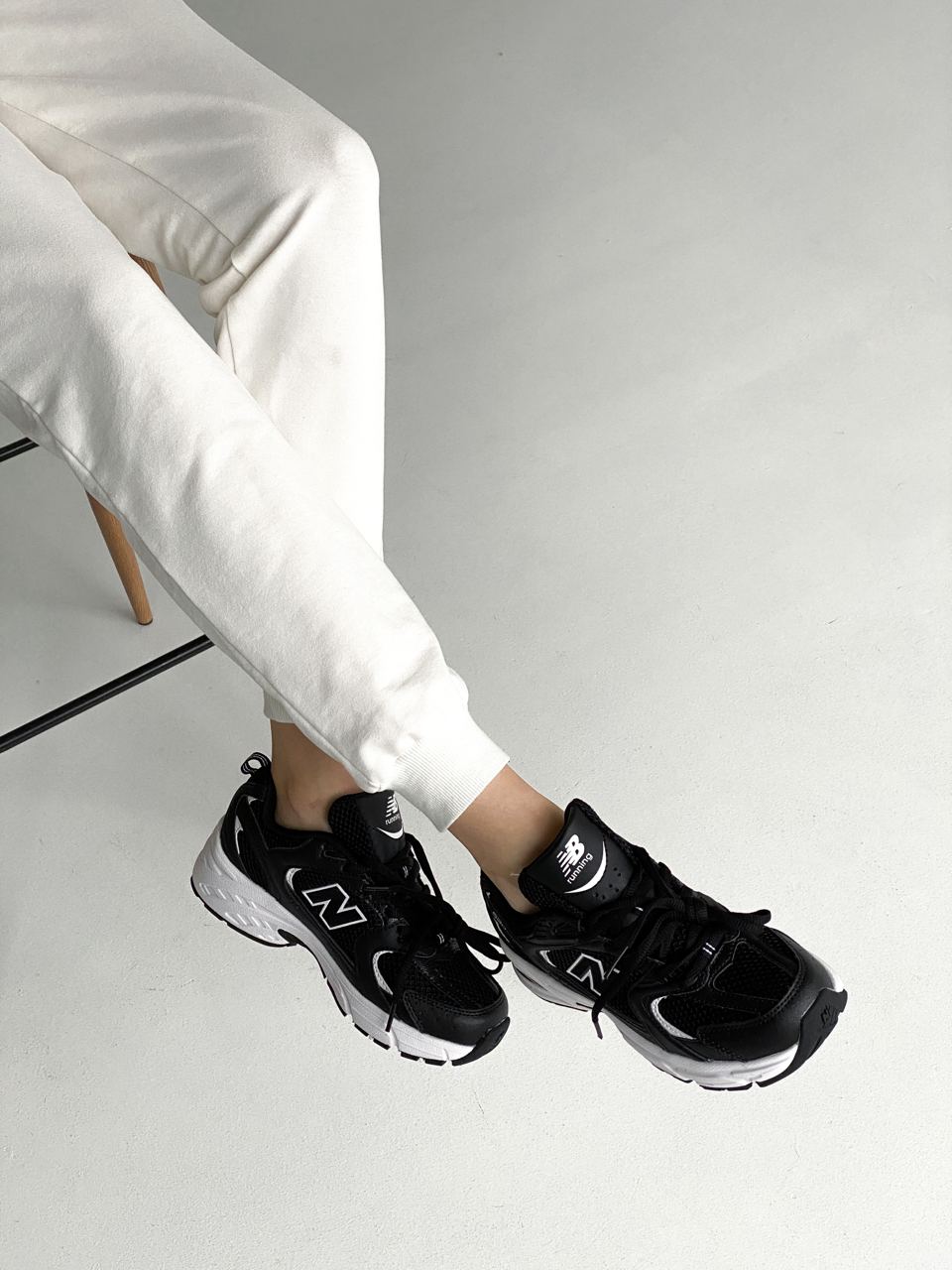 New Balance 530 Black/White - oceanhype - 