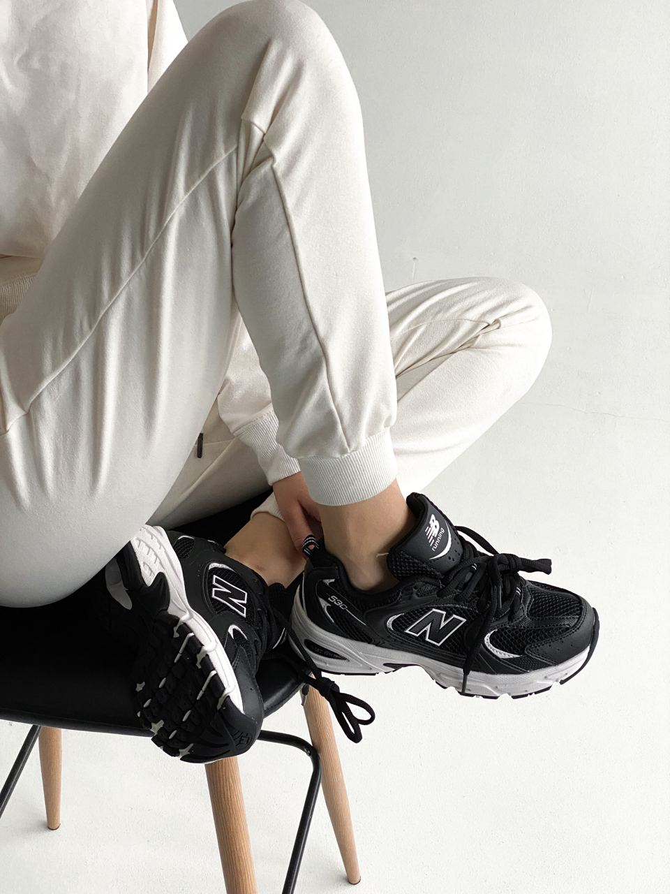 New Balance 530 Black/White - oceanhype - 