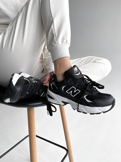 New Balance 530 Black/White - oceanhype - 