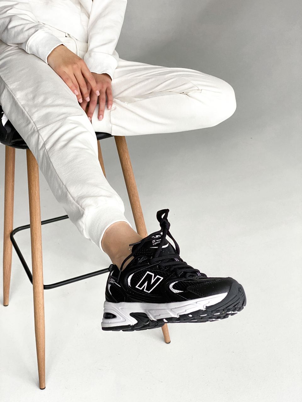 New Balance 530 Black/White - oceanhype - 